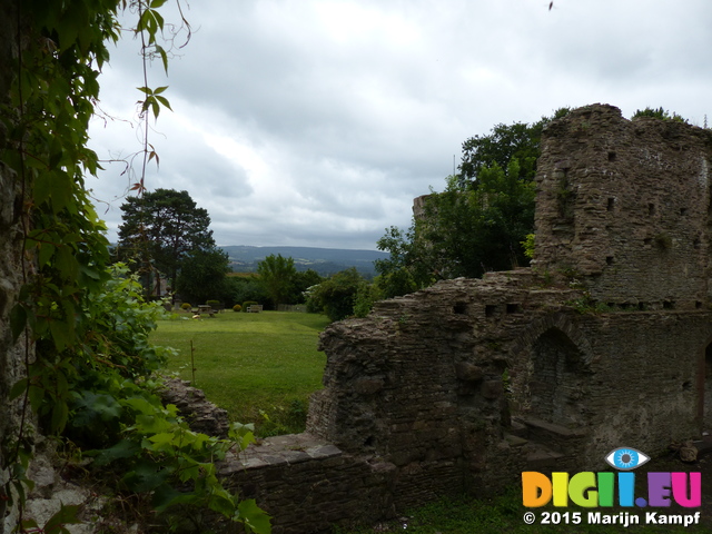 FZ018836 View from Usk Castle